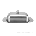 Kitchen Rectangle Stainless Steel Butter Dish With Cover